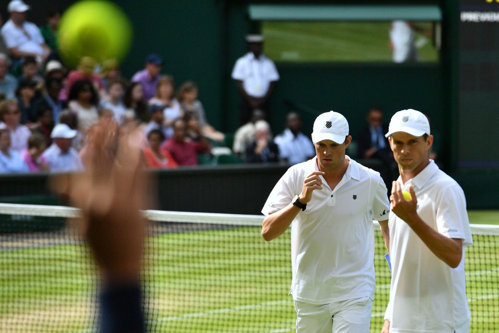 US stars Bob and Mike Bryan were also in action in the men's doubles ©Getty Images
