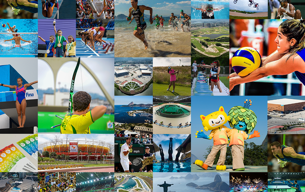 A special compilation of pictures circulated by Rio 2016 to mark one-month-to-go ©Rio 2016