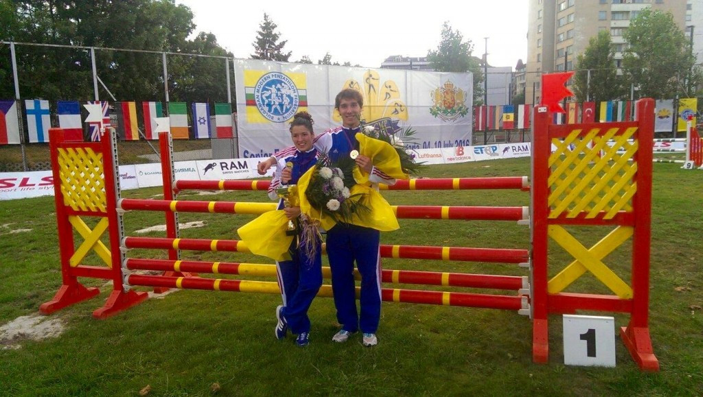 Natalie Dianová and Jan Kuf claimed mixed relay gold for Czech Republic ©Facebook/Czech Pentathlon