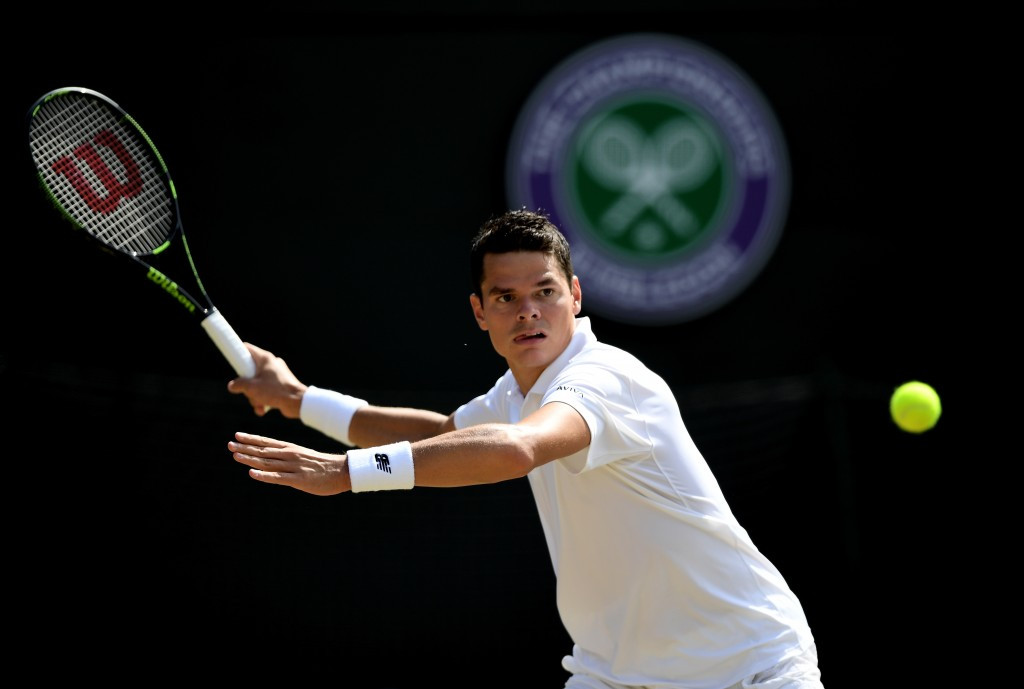 Canada's Milos Raonic will meet Roger Federer in the semi-finals after he beat American Sam Querrey ©Getty Images