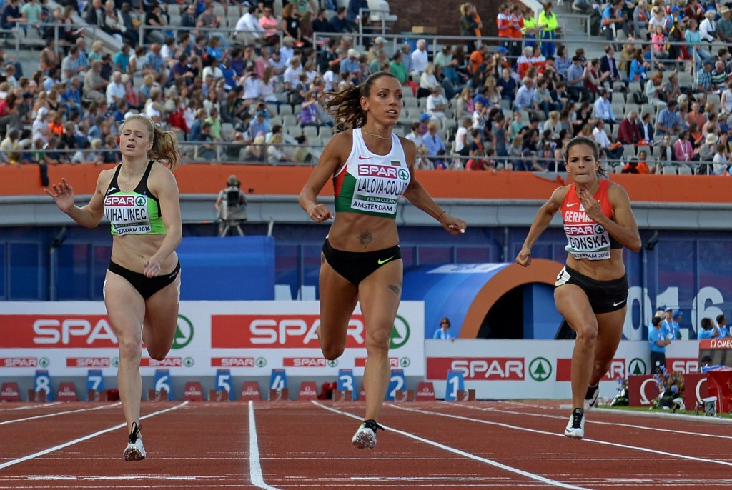 Bulgaria's Ivet Lalova-Collio registered a season's best 22.57 to qualify for the women's 200m final, matching the fastest time set by Great Britain's Dina Asher-Smith ©Getty Images