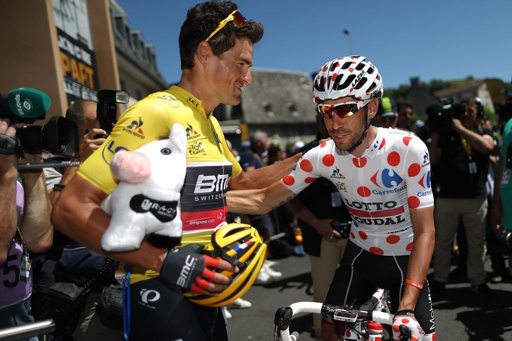 Belgium's Greg Van Avermaet remains in the yellow jersey position after a stage which did little to change the overall standings ©Getty Images