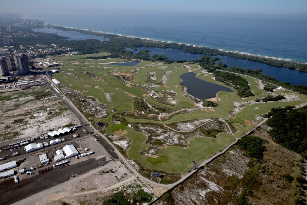 The Rio 2016 golf course had faced a number of issues before it was officially unveiled in November ©Getty Images