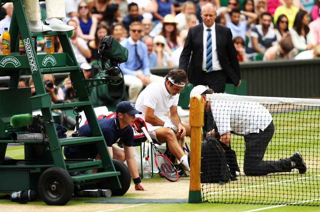 Injury affected Federer in the final set after a fall ©Getty Images