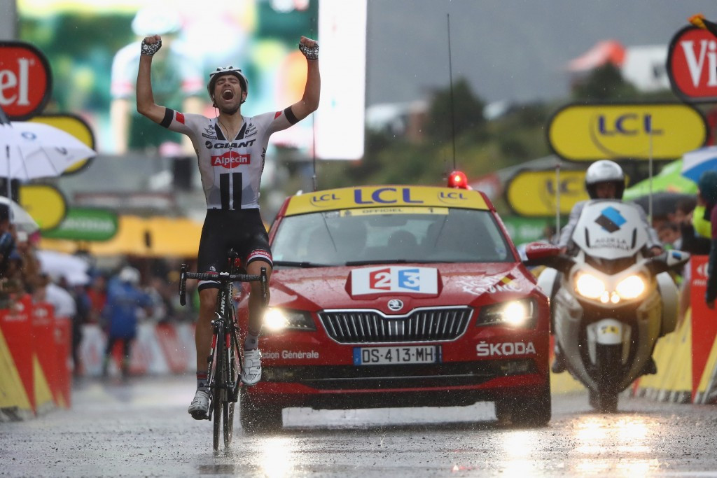 Dumoulin earns solo stage nine victory at Tour de France as ailing Contador abandons