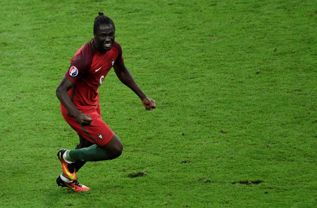 Éder celebrates scoring the decisive goal in the Euro 2016 final ©Getty Images