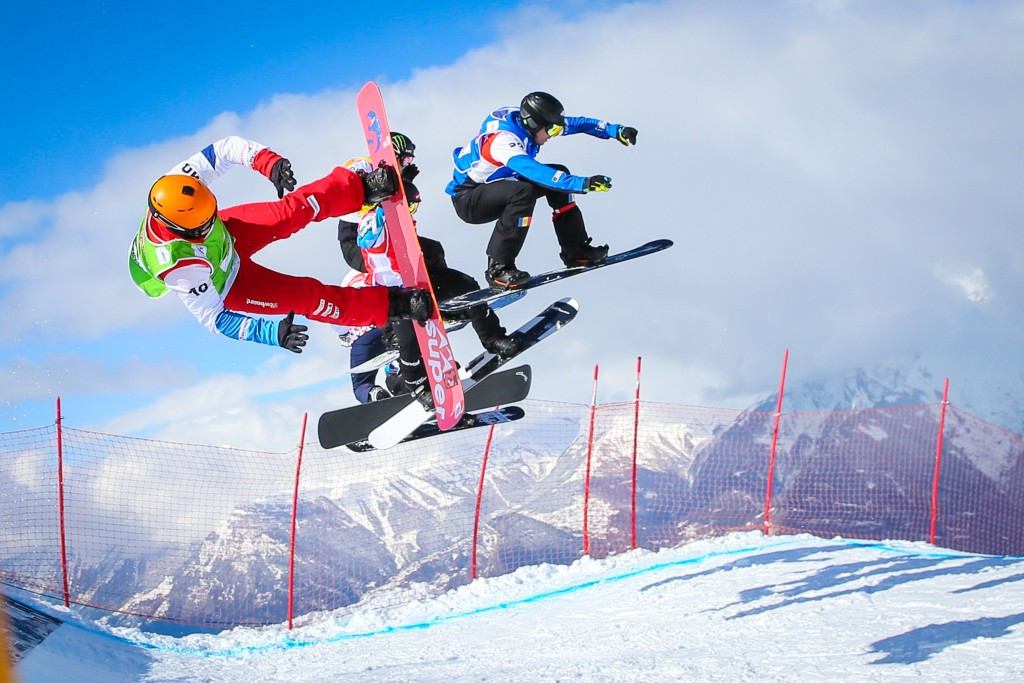 Snowboard Cross (pictured) and Parallel Giant Slalom World Cups will be held in Kazan ©Getty Images
