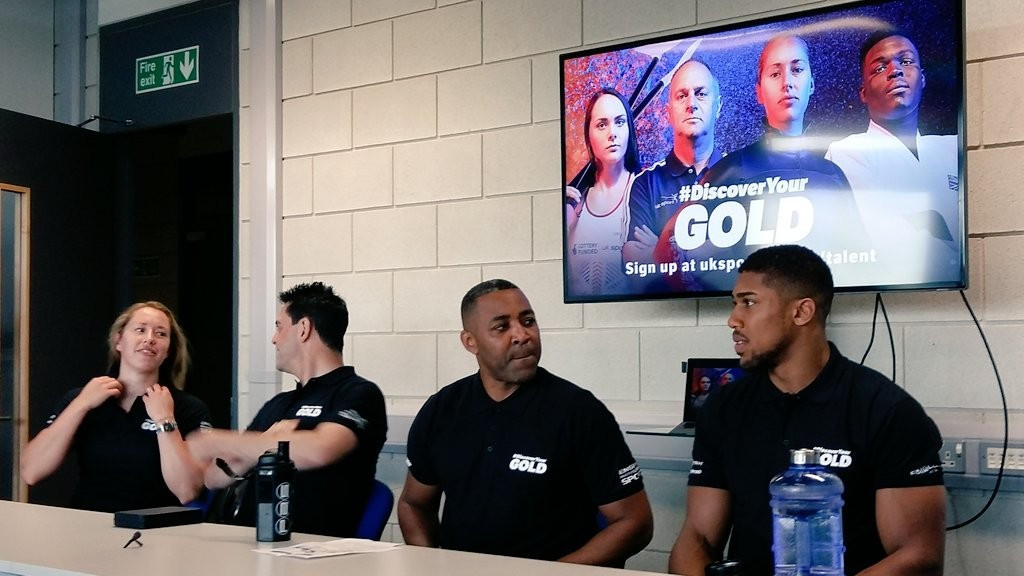 Anthony Joshua and Lizzy Yarnold were among those who attended the official launch of the scheme ©UK Sport