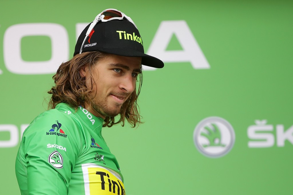 Peter Sagan finished second but moved into the green points jersey ©Getty Images