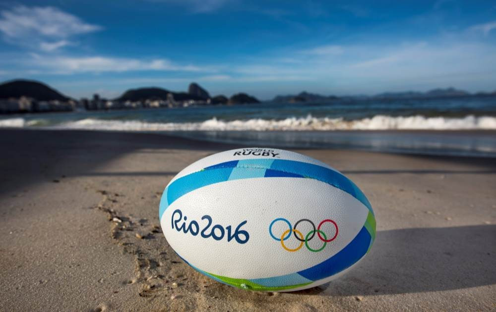 The ball for the Olympic rugby sevens tournaments at Rio 2016 has been unveiled ©World Rugby