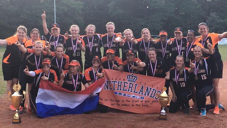 The Netherlands went undefeated on their way to winning gold at the Under-22 Women’s European Softball Championship in Czech city Pardubice ©ESF