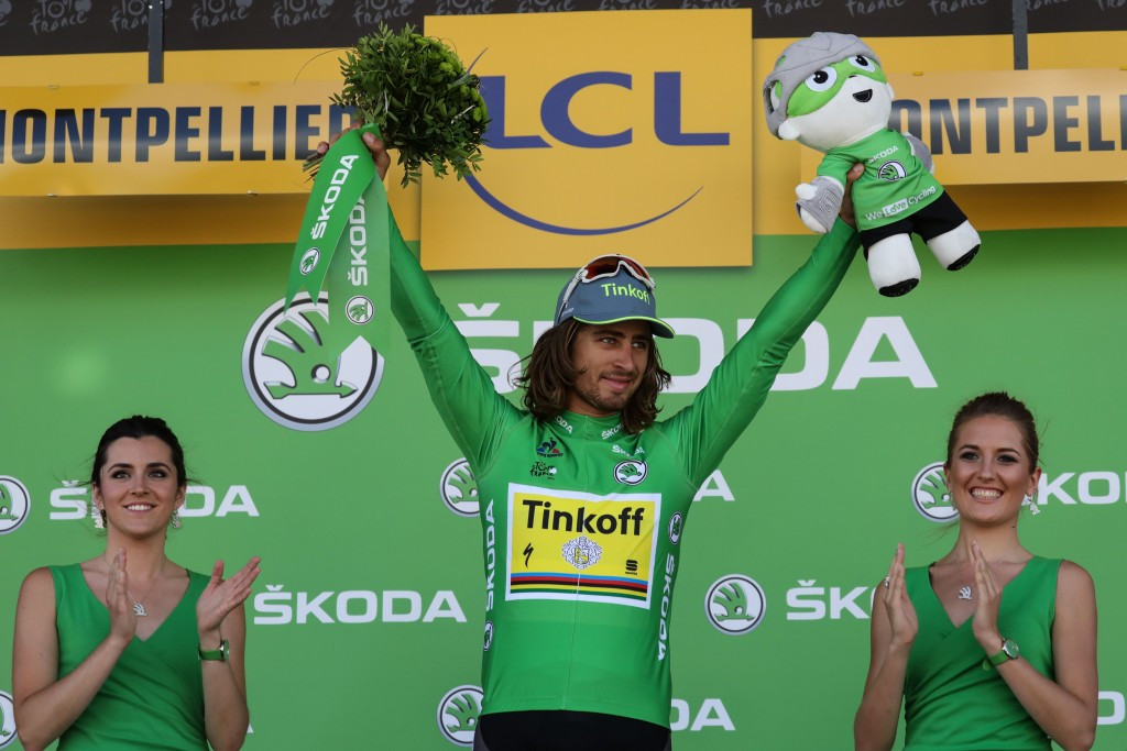 Sagan collected 67 points in the green jersey classification and now leads Cavendish by 90 ©Getty Images