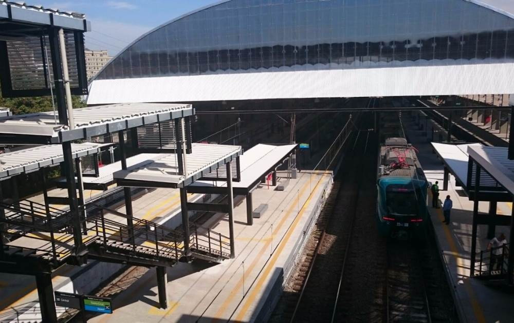 Train station opened opposite Rio 2016 Olympic Stadium