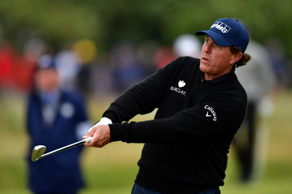 American veteran Phil Mickelson finds himself in second place after carding a one-under-par 70 ©Getty Images