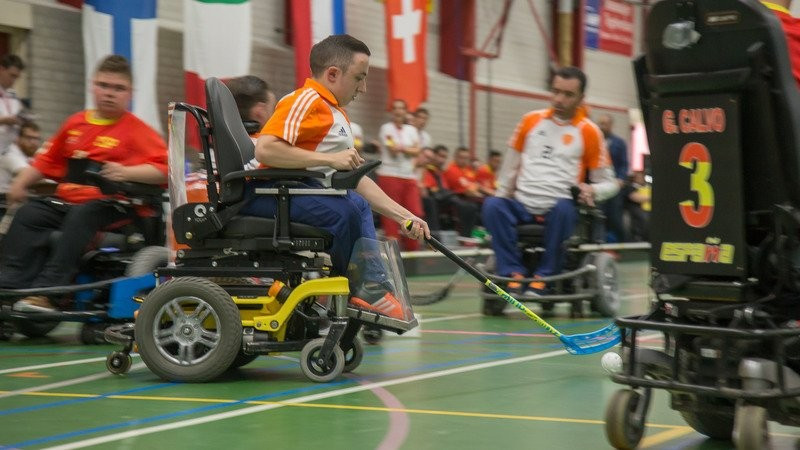 The Netherlands beat Belgium to reach the final of the IWAS Powechair Hockey European Championship ©Twitter