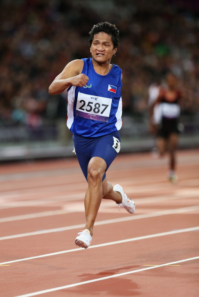 Sprinter Roger Tapia was one of nine athletes that represented the Philippines at the London 2012 Paralympic Games ©Getty Images