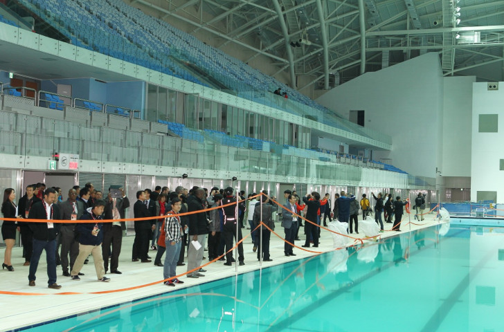 The Heads of Delegation visited seven venues built for the Summer Universiade in Gwangju, including the Nambu University International Aquatics Centre