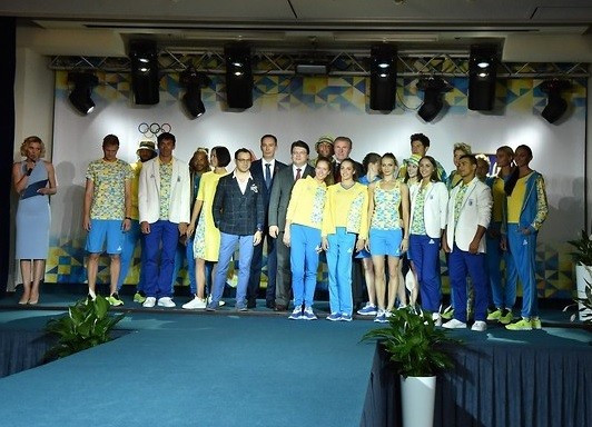 National Olympic Committee of Ukraine unveils athlete uniform for Rio 2016