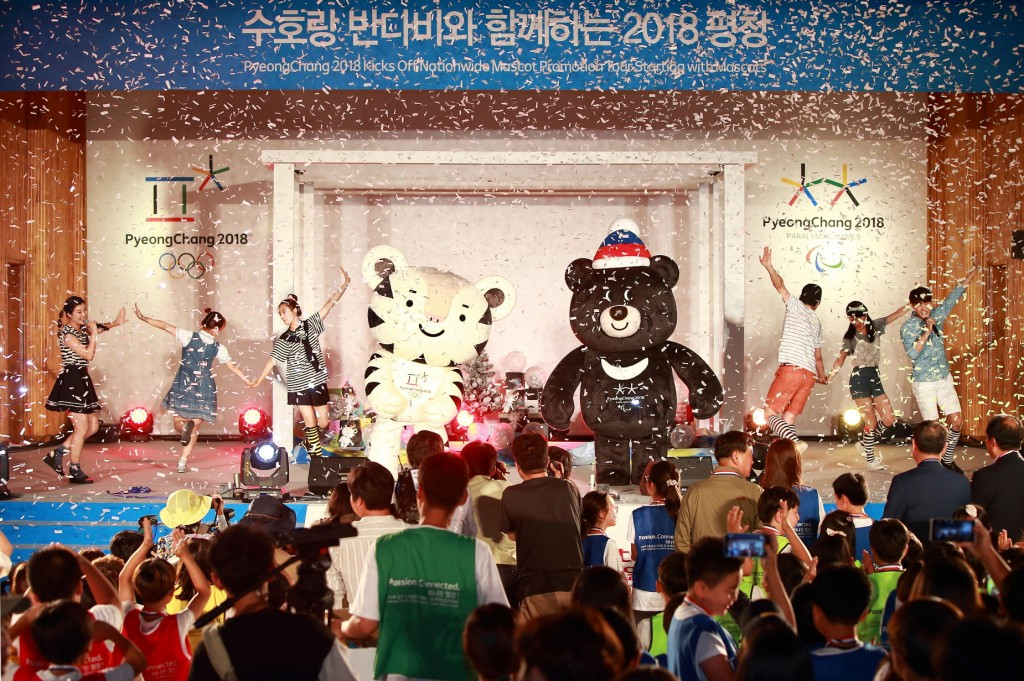 Pyeongchang 2018 has begun a nationwide mascot tour ©Pyeongchang 2018