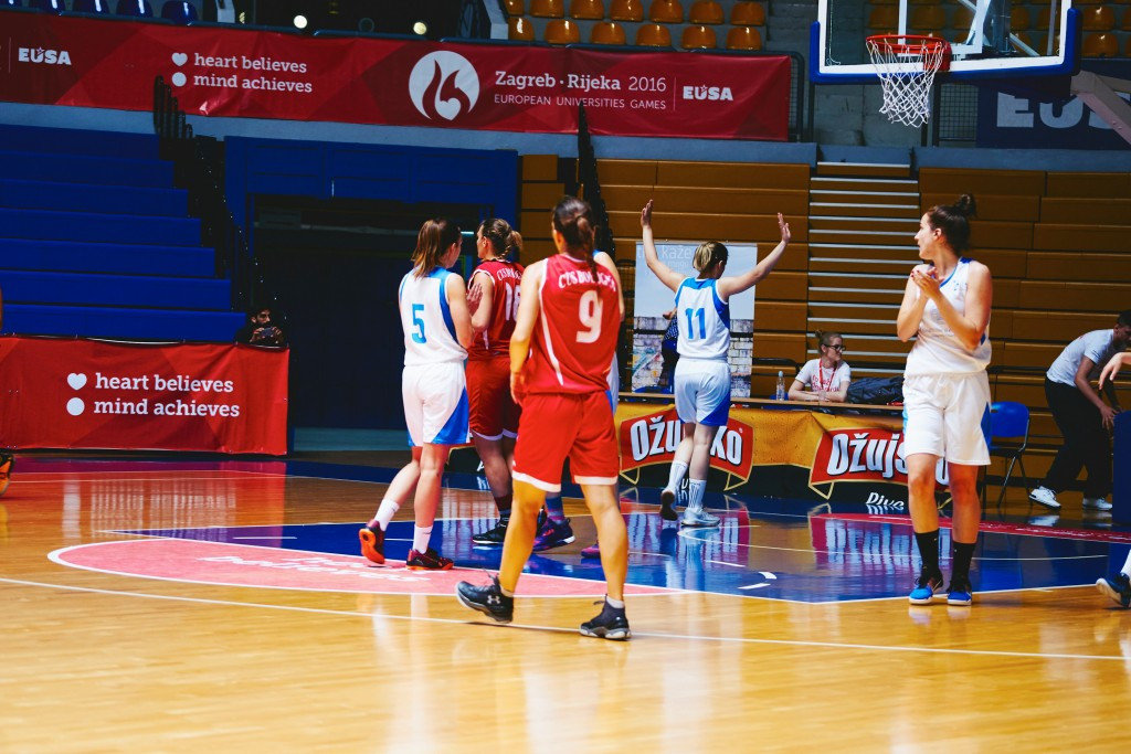 The final of the women's basketball will be between Zagreb and Alba Iua ©EUG