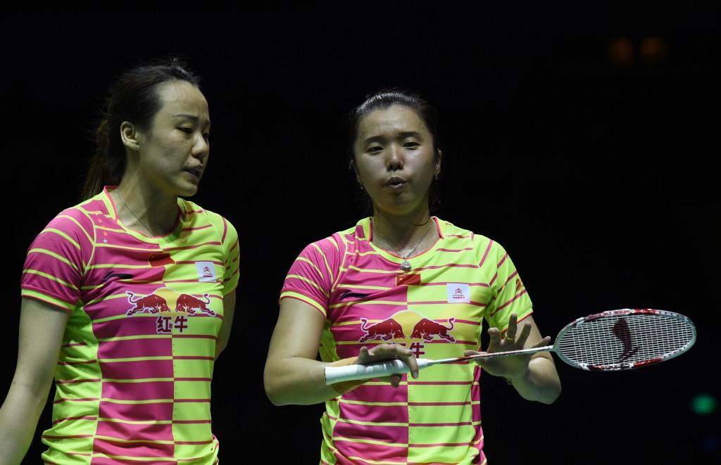 Zhao Yunlei (left) will not be able to defend her women's doubles title at Rio 2016 with Tian Qing (right)  ©Getty Images