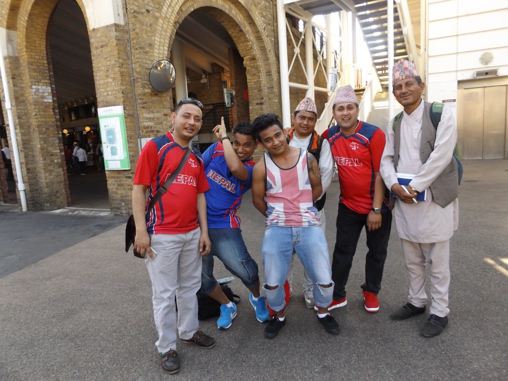 Nepal supporters enjoy their day at Lord's ©Philip Barker