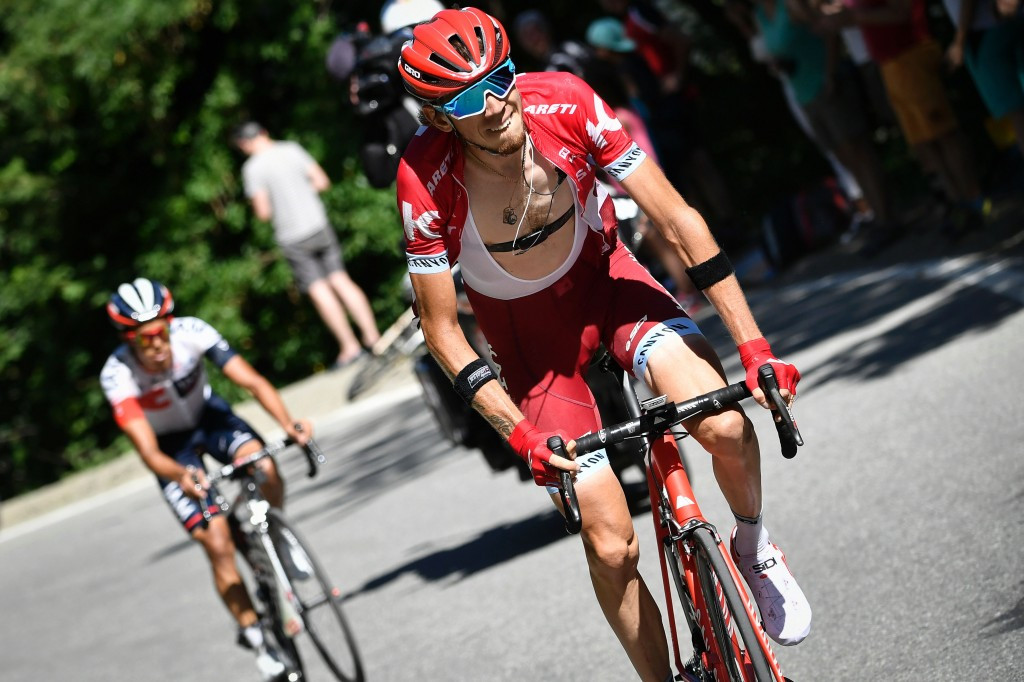 Ilnur Zakarin broke clear of Jarlinson Pantano to win stage 17 ©Getty Images