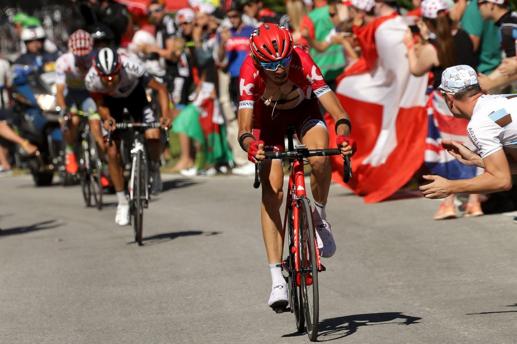 Russia's Ilnur Zakarin moved clear to claim a solo stage win ©Getty Images