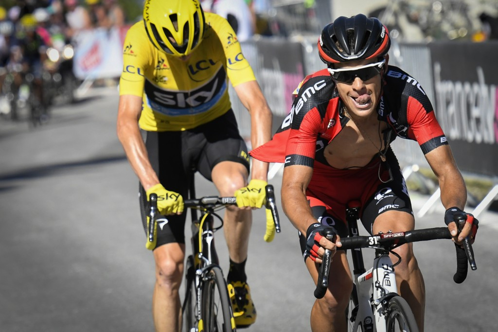 The defending champion moved away from his rivals with Australia's Richie Porte ©Getty Images