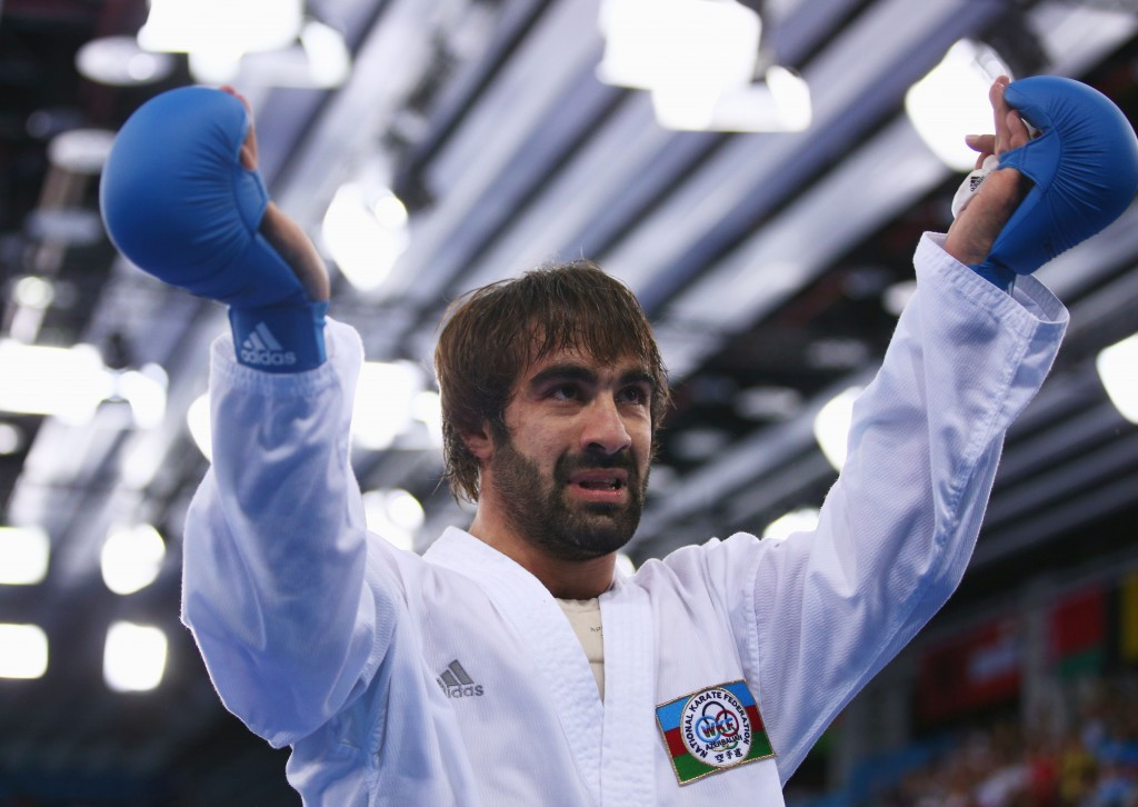 Rafael Aghayev won the second gold of the night for Azerbaijan ©Getty Images