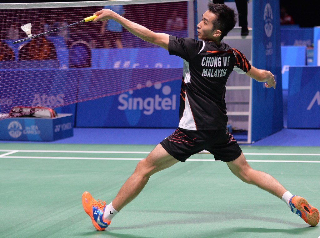 Chong Wei Feng remains in the men's draw ©Getty Images