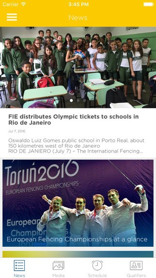 Rio Loves Fencing is available now worldwide on the App Store and Google Play ©FIE