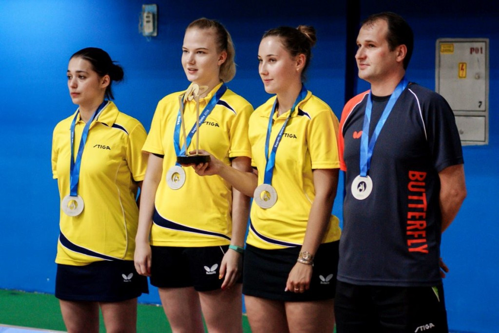 Russian State University for the Humanities won two table tennis medals ©Facebook/EUG
