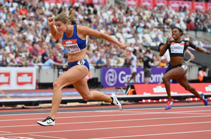World 200m champion Dafne Schippers demonstrates her power in winning the long sprint at the Muller Anniversary Games in London ©Getty Images