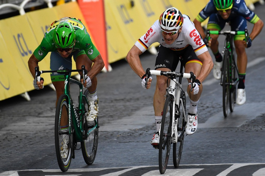 Andre Greipel (right) beat Peter Sagan in the final sprint ©Getty Images