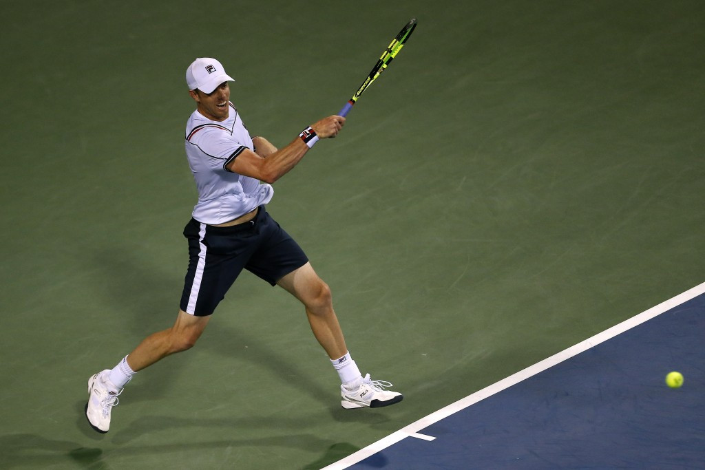 America's Sam Querrey of the United States beat Canada's Frank Dancevic in straight sets to reach round two ©Getty Images