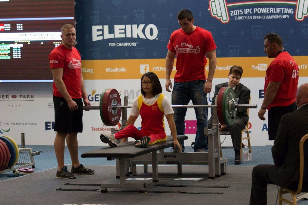 China finished the 2015 edition of the IPC Powerlifting European Open Championships on top of the medals table ©Facebook/2015 IPC Powerlifting European Open Championships