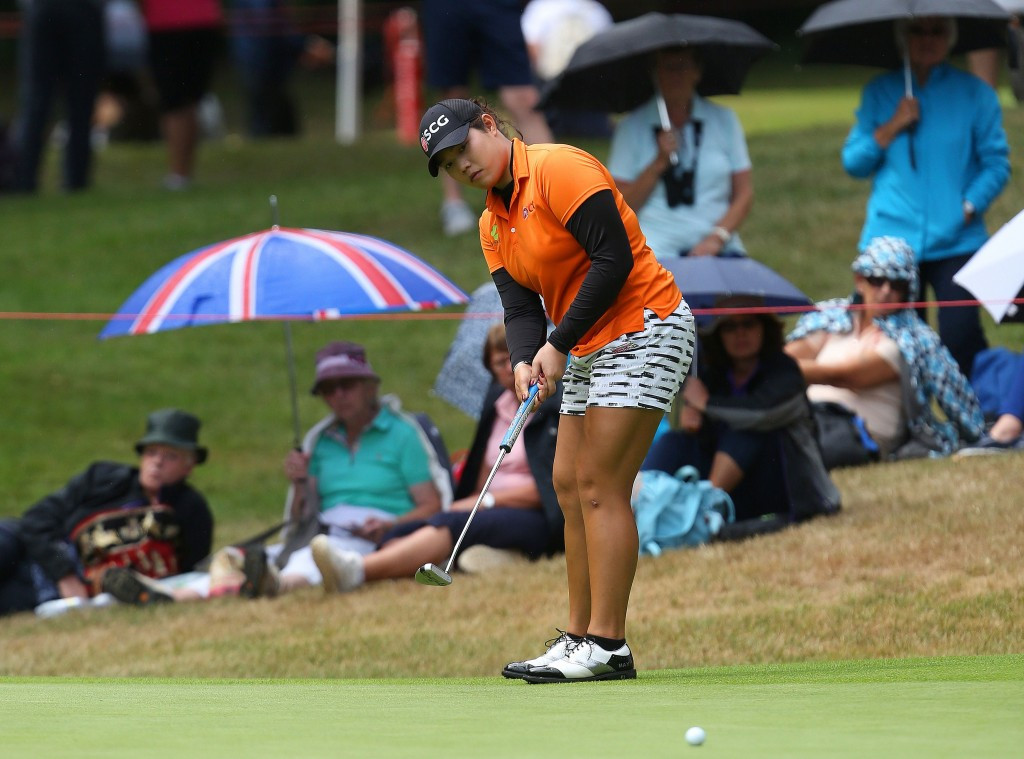 Thailand's Ariya Jutanugarn is three shots off the pace in second place ©Getty Images