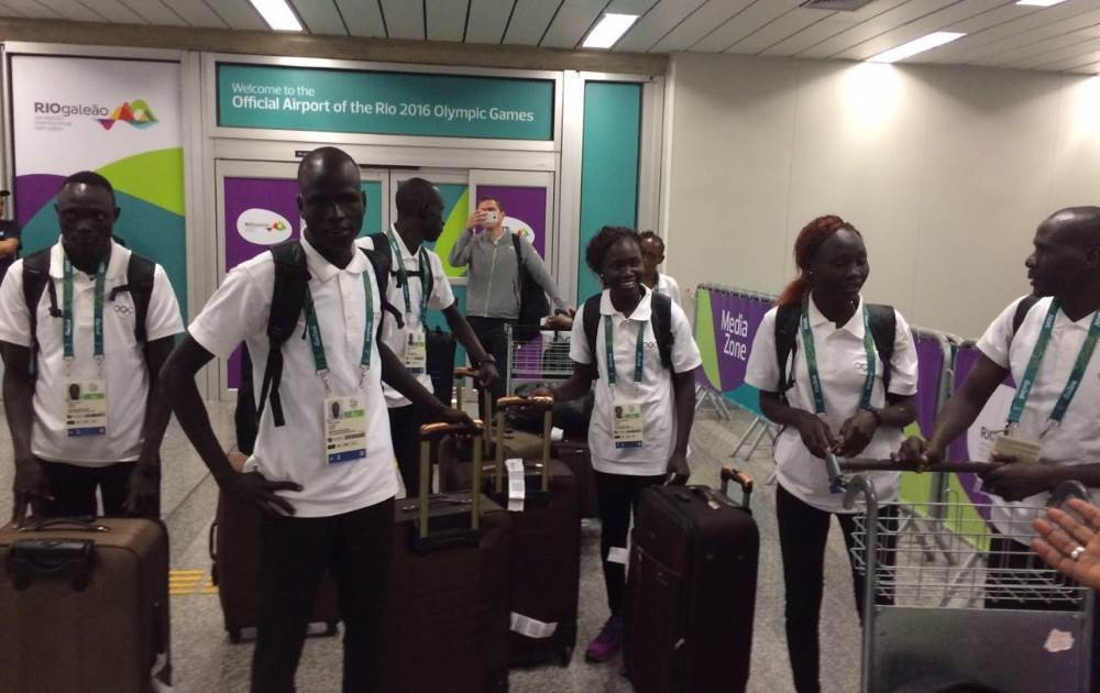 Refugee athletes have also been arriving in Rio  ©Rio 2016/Twitter