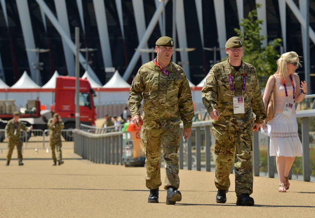 Armed forces were recruited to help with security shortly before the London 2012 Games ©Getty Images 