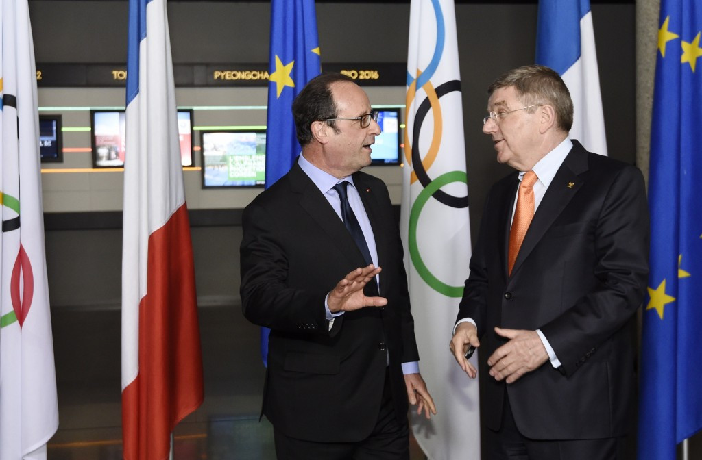 French President François Hollande is expected to meet IOC counterpart Thomas Bach at Rio 2016 ©Getty Images