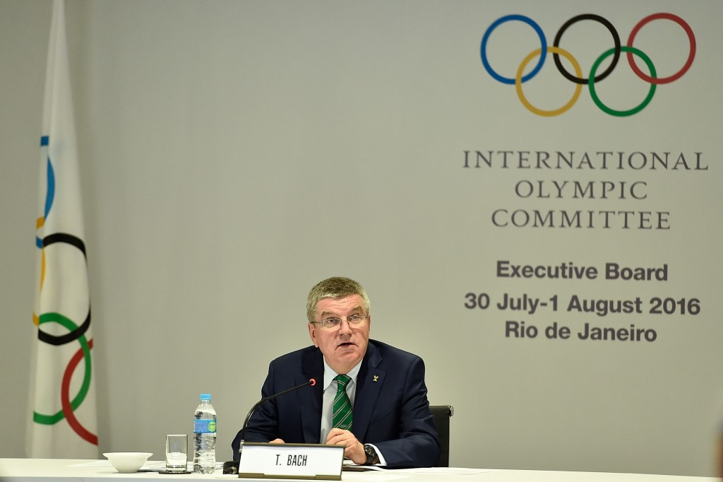 IOC President Thomas Bach chaired today's IOC Executive Board meeting ©Getty Images