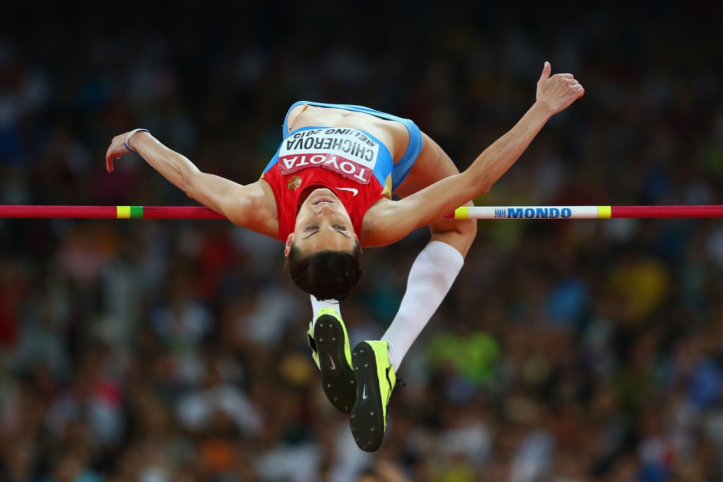High jumper Anna Chicherova is among those named in connection with failed tests in Russia ©Getty Images