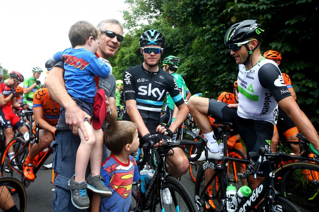 Tour de France winner Chris Froome met with fans during the break in the race ©Getty Images