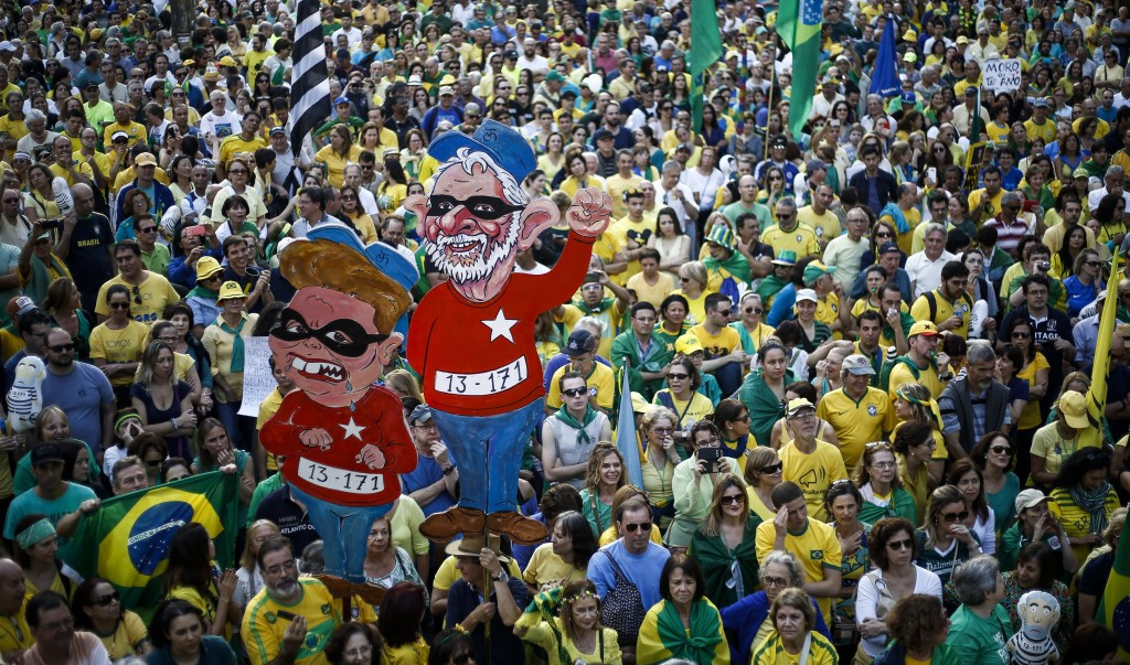 Political protests have taken place today in Sao Paulo, a Rio 2016 football host city ©Getty Images