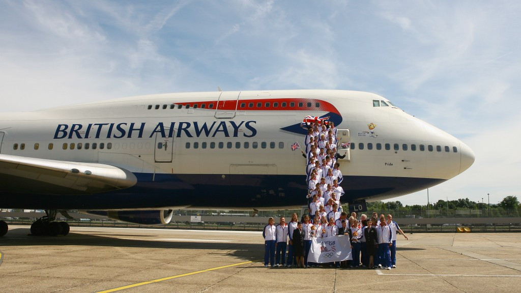 The plane which brought Britain's athletes from Beijing 2008 was named Pride ©Getty Images