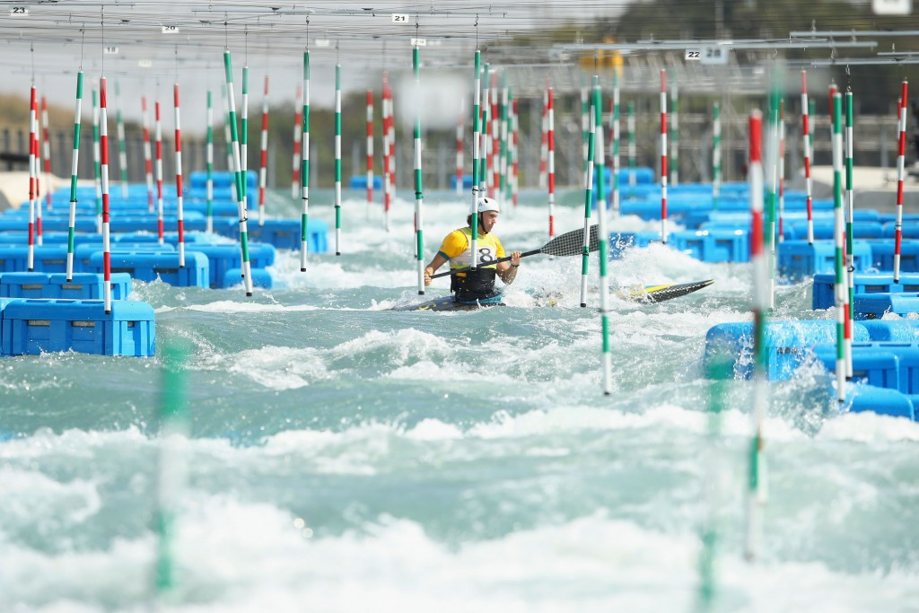 Canoe slalom athletes were among others getting used to the venues today ©Getty Images