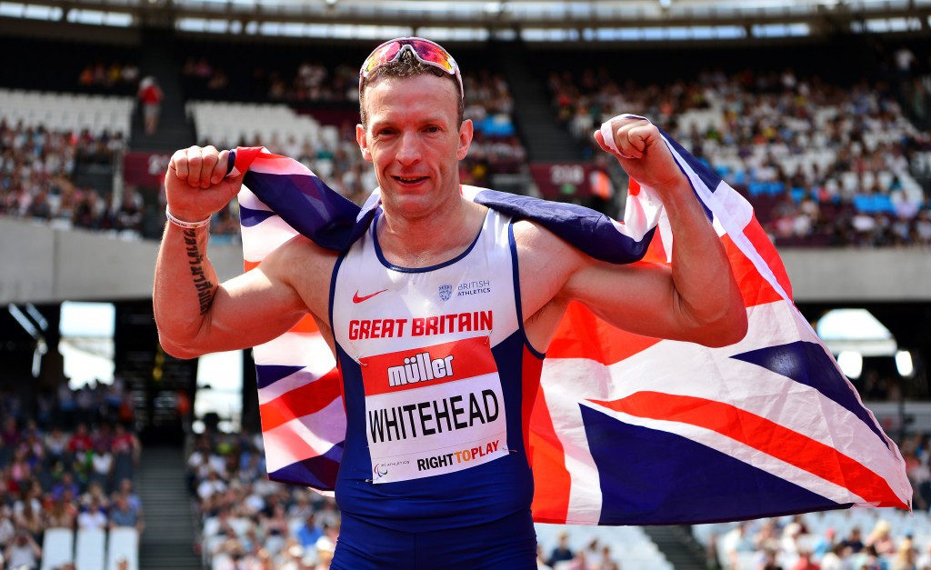 Britain's Richard Whitehead is among the five nominees for the IPC Allianz Athlete of the Month for July after breaking the world record for the T42 200 metres at the Olympic Stadium in London ©Getty Images