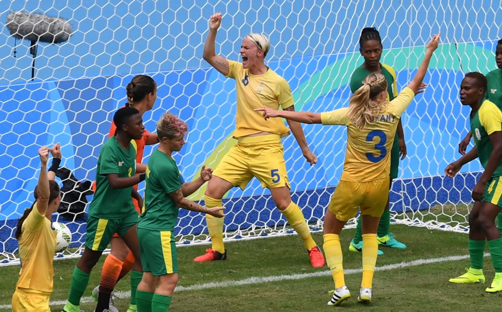 Sweden beat South Africa in front of low crowd as Rio 2016 women's football tournament gets underway