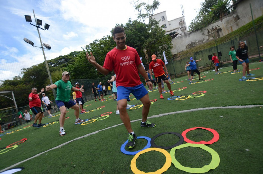 The Venezuelan Olympic Committee has designed an Olympic rings-based physical activity project, which is set to be unveiled at the Olympic Village in Rio de Janeiro ©José Avelino Rodrigues/IOC